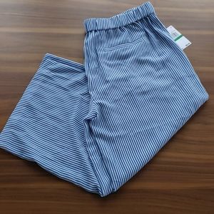 Michael Kors white and blue stripped pants